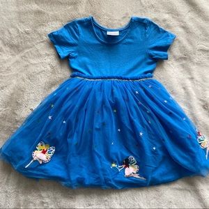 Hanna Andersson soft tulle appliqué dress size 5